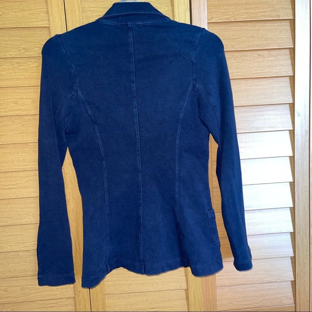 ** Must Bundle** Lolly Star Blue Cotton Designer Bow TV Star Coat Blazer Jacket - Picture 10 of 11
